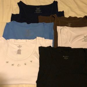 Six tank tops; 2-2XL, 4-XL
